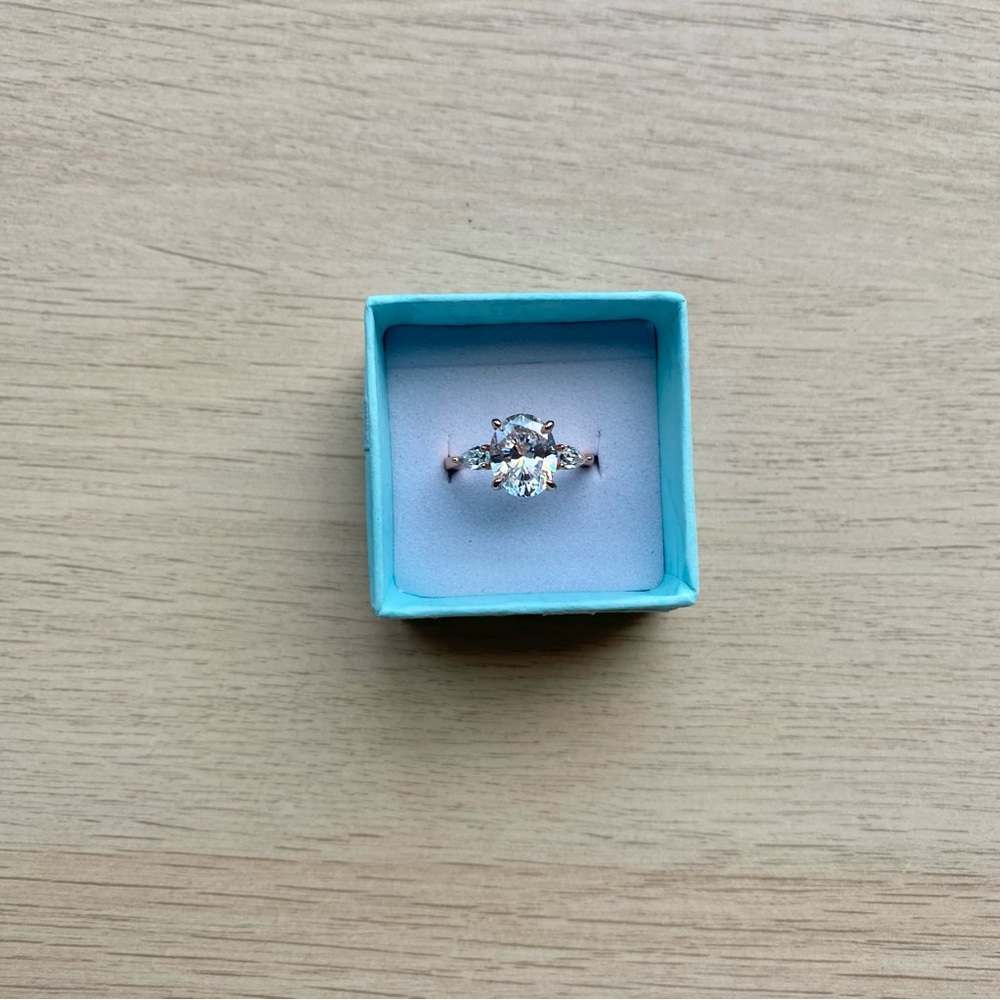 Cubic Zirconia Fashion Ring | Cocktail Party Engagement Travel Ring